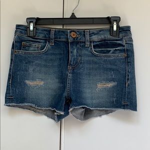 NEW Zara Denim Mid Rise Shorts US Sz 2/UK Sz 34